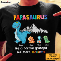 Personalized Gift For Grandpa Papasaurus Shirt - Hoodie - Sweatshirt 23677 thumb 1