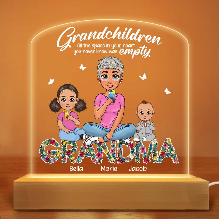 Personalized Gift For Grandma You Never Knew Was Empty Plaque LED Lamp Night Light 23678 1