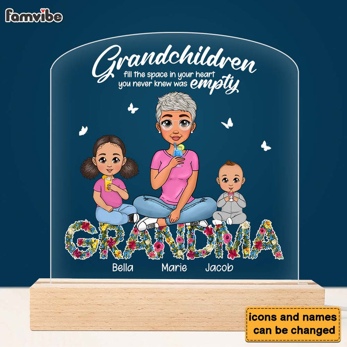 Personalized Gift For Grandma You Never Knew Was Empty Plaque LED Lamp Night Light 23678 1
