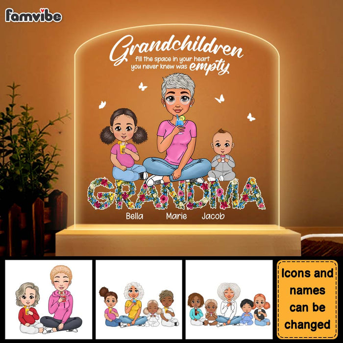 Personalized Gift For Grandma You Never Knew Was Empty Plaque LED Lamp Night Light 23678 1