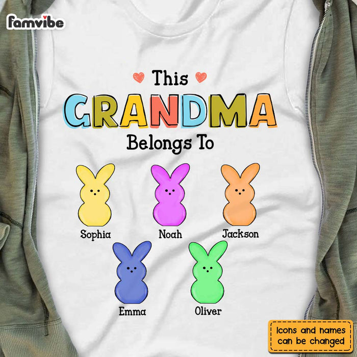 Personalized Bunny Easter This Grandma Belongs To Shirt - Hoodie - Sweatshirt 23679 1