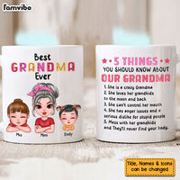Personalized 5 Things You Should Know About Grandma Mug 23682 thumb 1