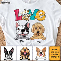 Personalized Gift for Dog Mom Love Paw Shirt - Hoodie - Sweatshirt 23684 thumb 1