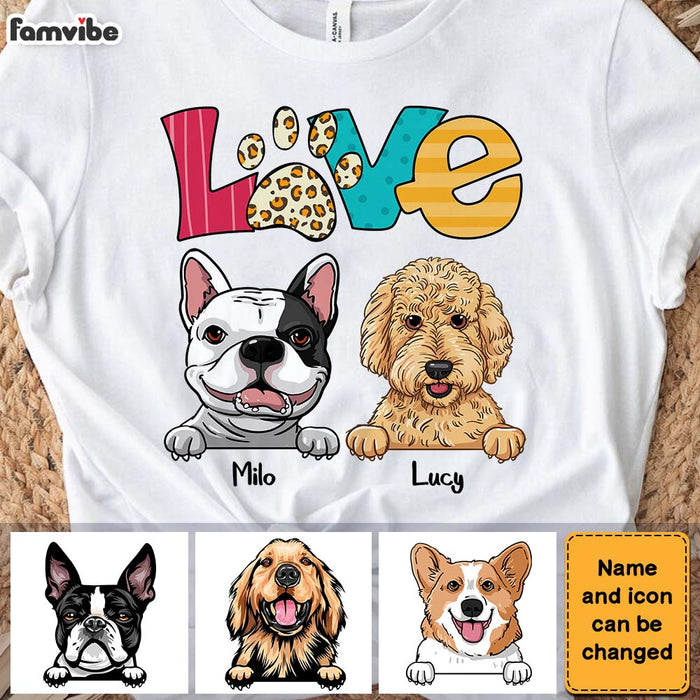 Personalized Gift for Dog Mom Love Paw Shirt - Hoodie - Sweatshirt 23684 1