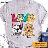 Personalized Gift for Dog Mom Love Paw Shirt - Hoodie - Sweatshirt 23684 thumb 1