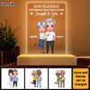 Personalized Couple God Blessed Straight To You Plaque LED Lamp Night Light 23686 1