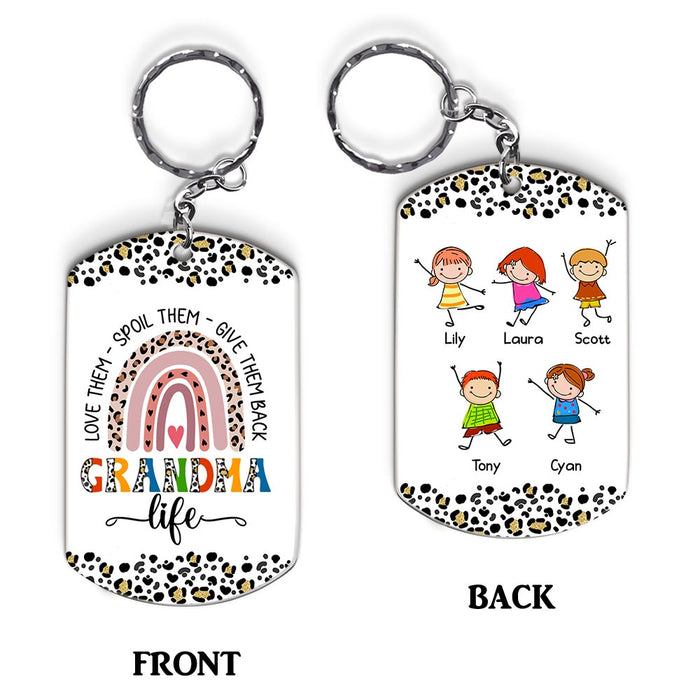 Personalized Grandma Life Aluminum Keychain 23688 1