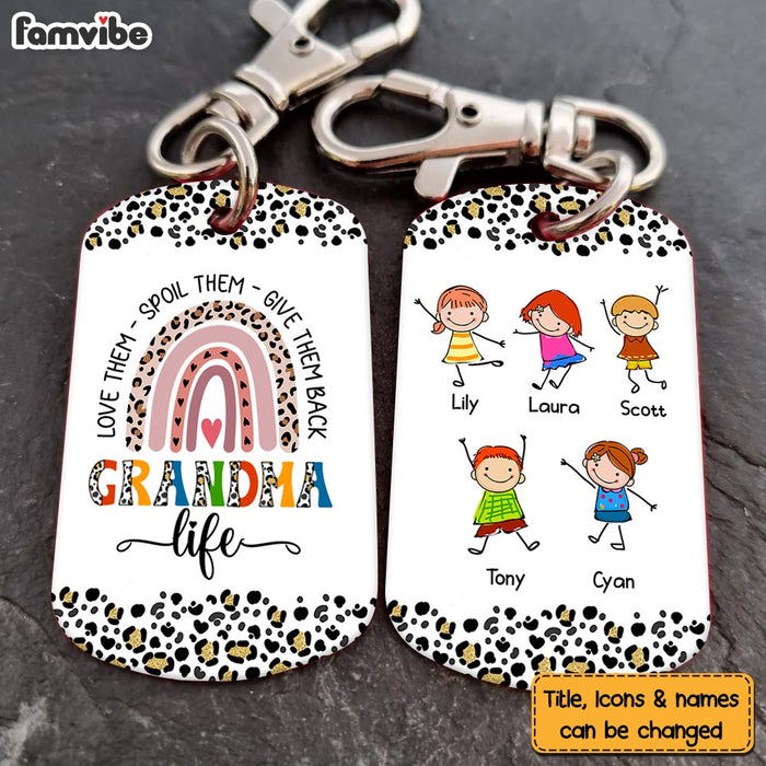 Personalized Grandma Life Aluminum Keychain 23688 1