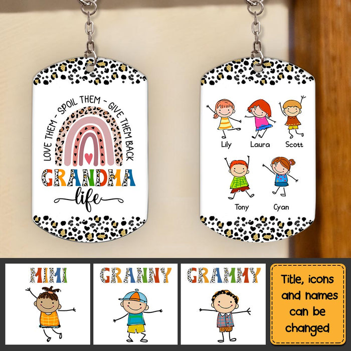 Personalized Grandma Life Aluminum Keychain 23688 1