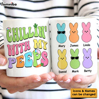 Personalized Grandma Grandpa Chillin' With My Peeps Mug 23690 thumb 1