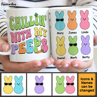 Personalized Grandma Grandpa Chillin' With My Peeps Mug 23690 thumb 1
