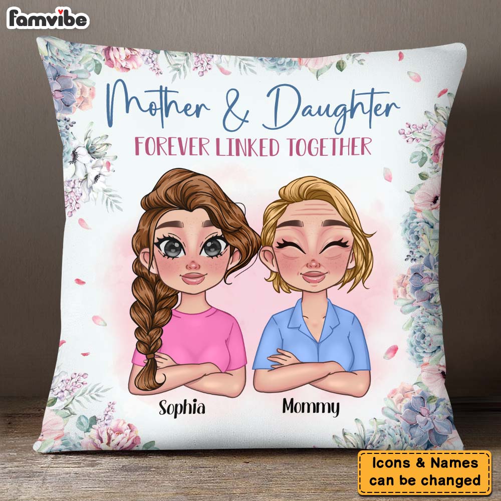 Personalized Mother & Daughter Pillow 23693 Primary Mockup