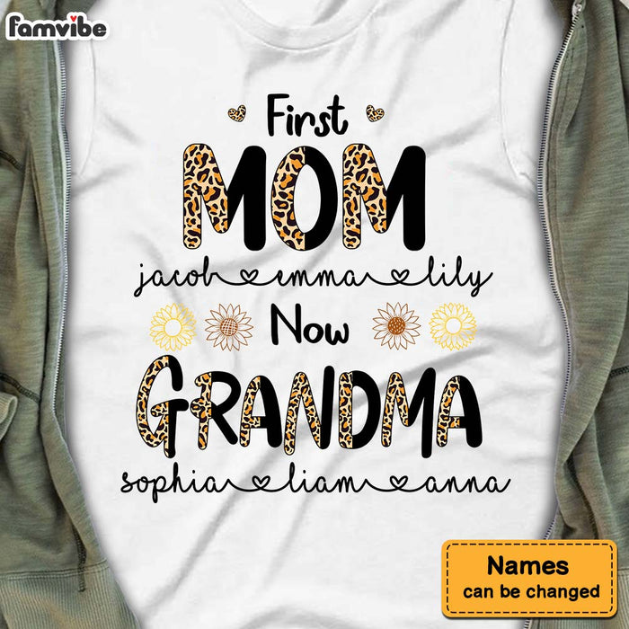 Personalized First Mom Now Grandma Shirt - Hoodie - Sweatshirt 23694 1
