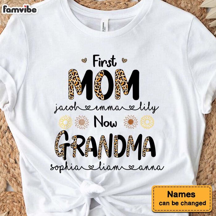 Personalized First Mom Now Grandma Shirt - Hoodie - Sweatshirt 23694 1