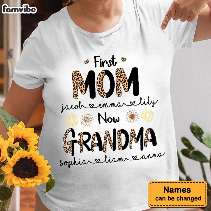 Personalized First Mom Now Grandma Shirt - Hoodie - Sweatshirt 23694 1