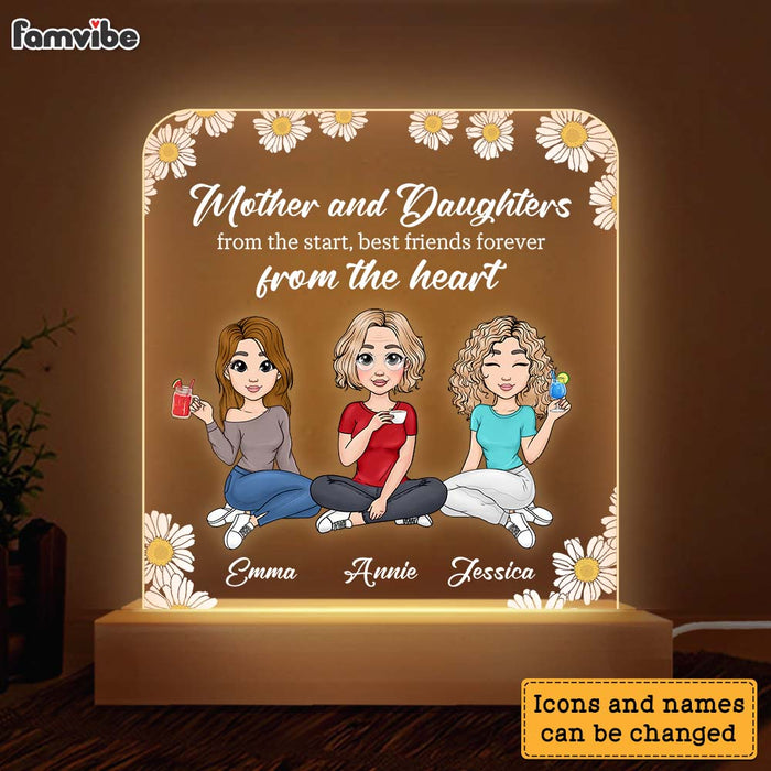 Personalized Mother & Daughter  From The Start Plaque LED Lamp Night Light 23697 1