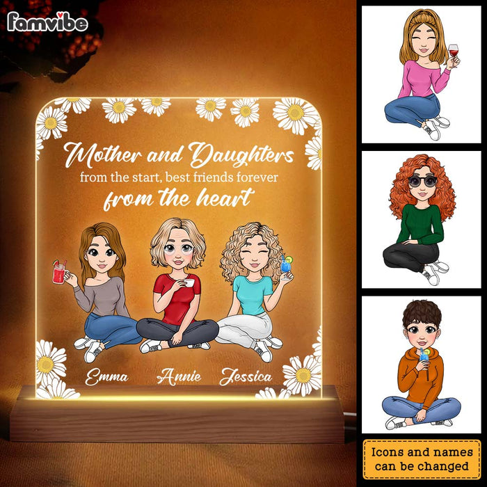 Personalized Mother & Daughter  From The Start Plaque LED Lamp Night Light 23697 1