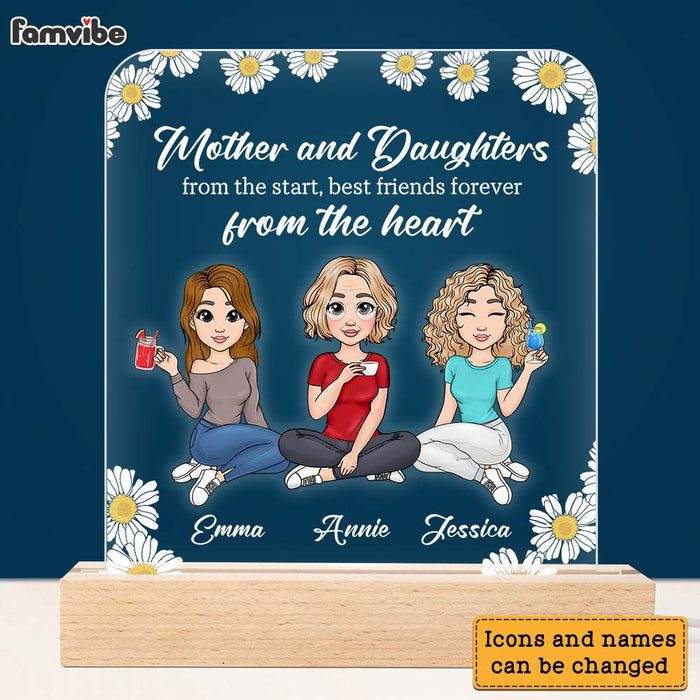 Personalized Mother & Daughter  From The Start Plaque LED Lamp Night Light 23697 1