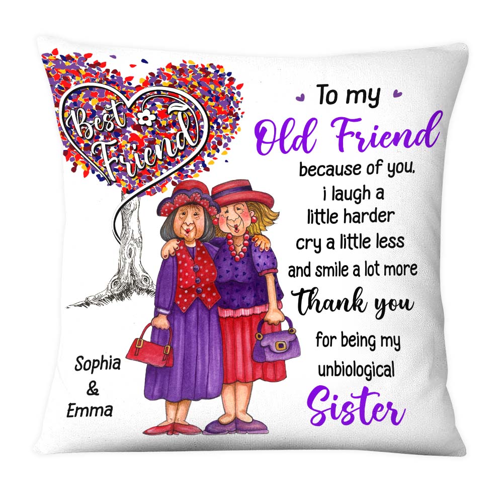 Personalized Gift For Friends Thank You Pillow 23698 Primary Mockup