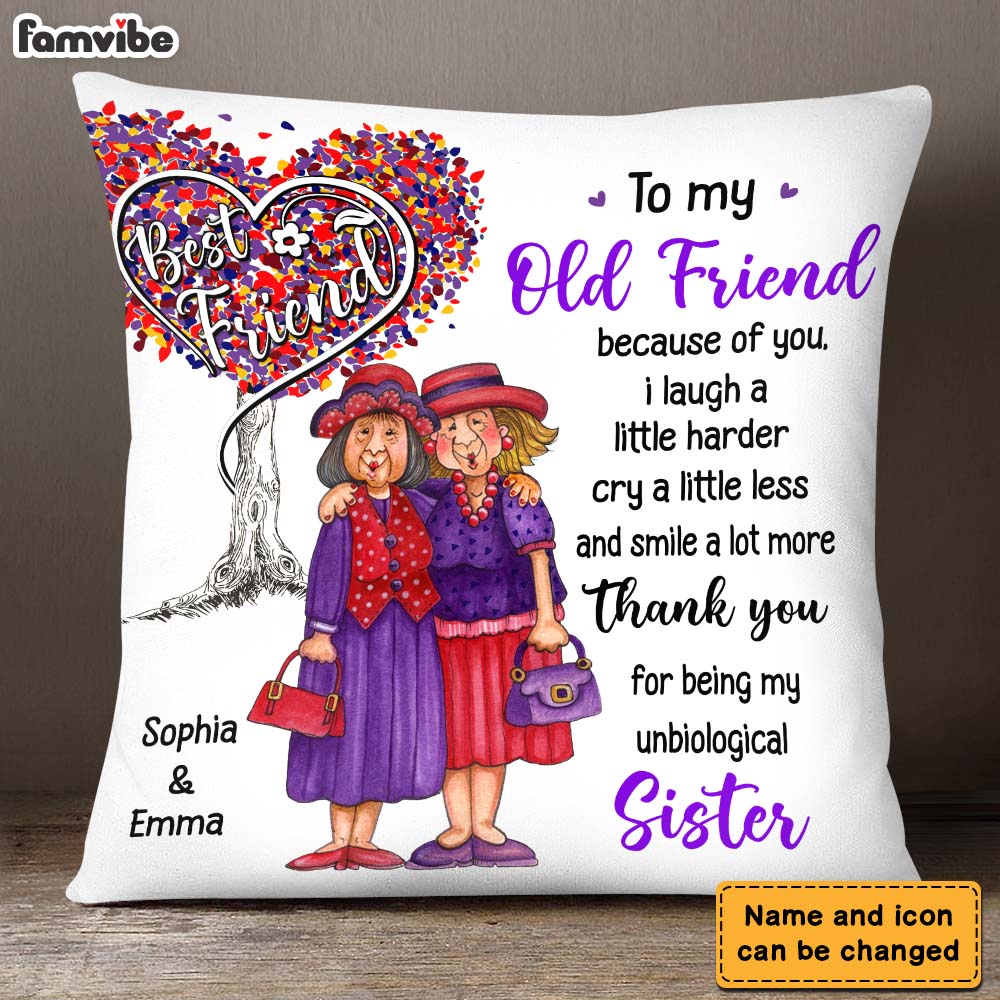 Personalized Gift For Friends Thank You Pillow 23698 Primary Mockup