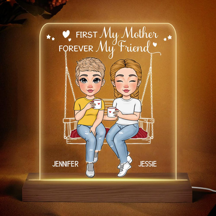 Personalized Gift for Mom Forever My Friend Plaque LED Lamp Night Light 23699 1