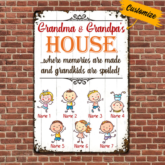 Personalized Mom Grandma Grandpa Metal Sign JL71 26O34 1
