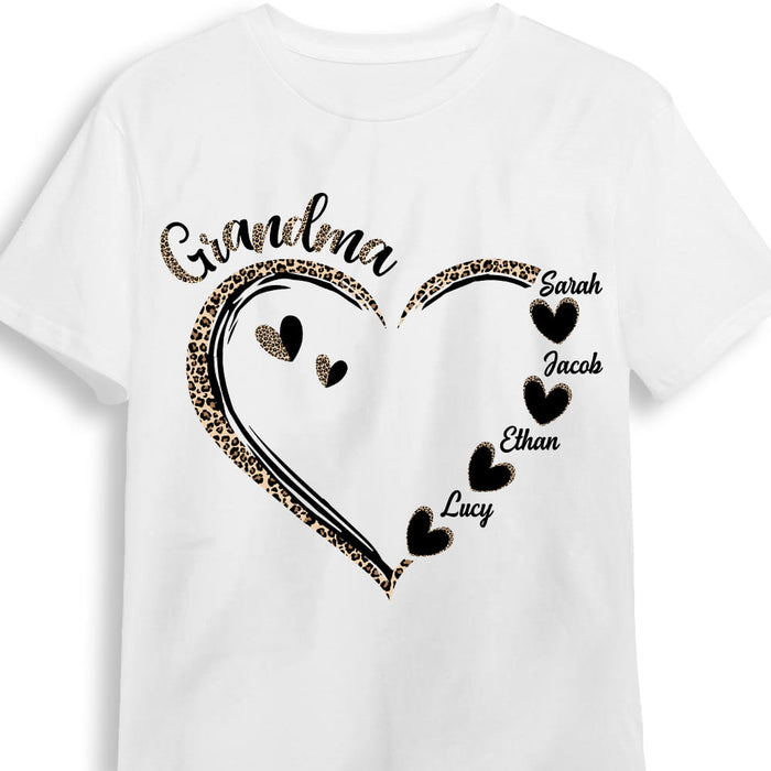 Personalized Grandma Half Leopard Shirt - Hoodie - Sweatshirt 23700 1