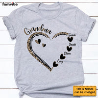 Personalized Grandma Half Leopard Shirt - Hoodie - Sweatshirt 23700 thumb 1