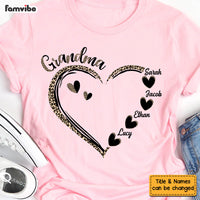 Personalized Grandma Half Leopard Shirt - Hoodie - Sweatshirt 23700 thumb 1