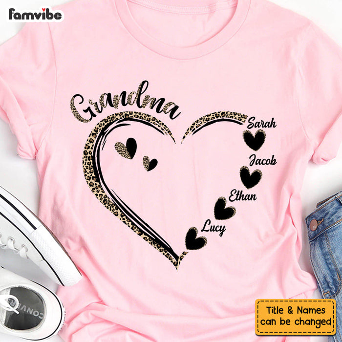 Personalized Grandma Half Leopard Shirt - Hoodie - Sweatshirt 23700 1