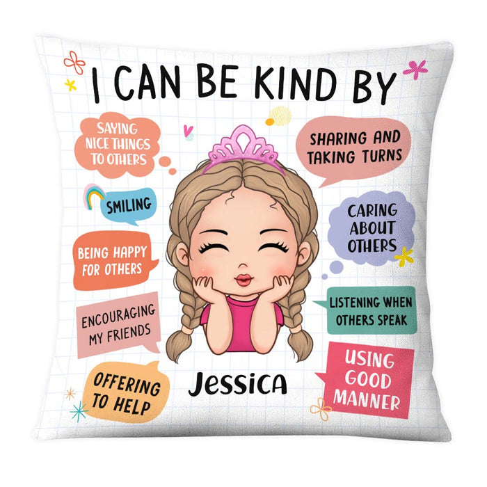Personalized Gift For Granddaughter Kindness Rules Pillow 23709 1