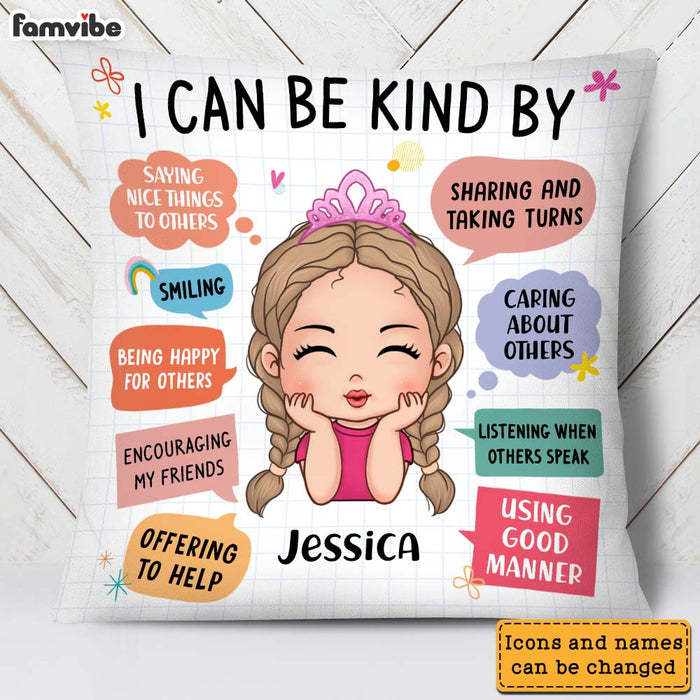 Personalized Gift For Granddaughter Kindness Rules Pillow 23709 1