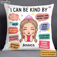 Personalized Gift For Granddaughter Kindness Rules Pillow 23709 thumb 1