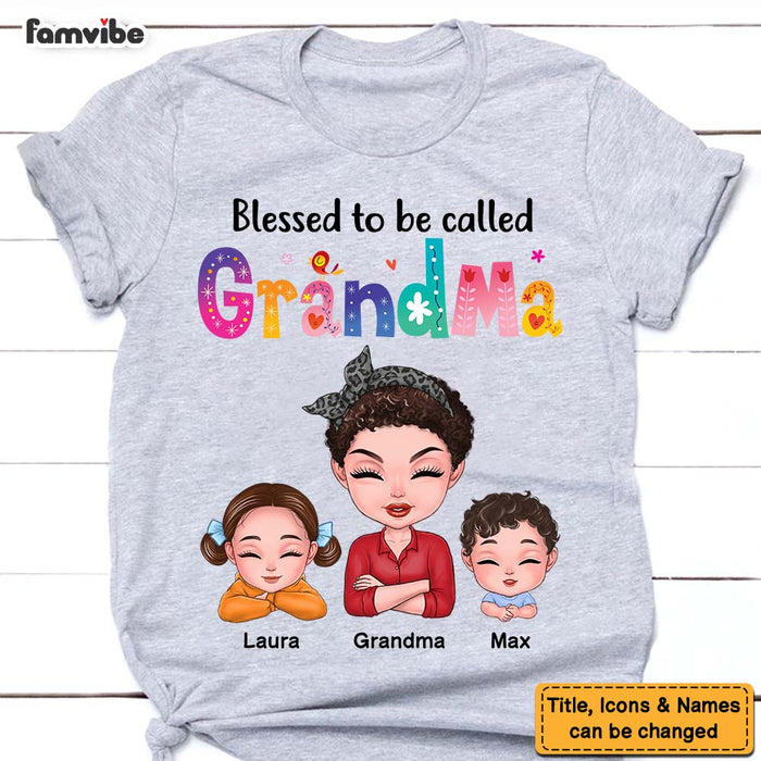 Personalized Gift For Grandma Blessed To Be Called Shirt - Hoodie - Sweatshirt 23710 1