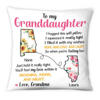 Personalized To My Granddaughter Long Distance Pillow 23721 thumb 1