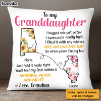 Personalized To My Granddaughter Long Distance Pillow 23721 thumb 1