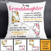 Personalized To My Granddaughter Long Distance Pillow 23721 thumb 1