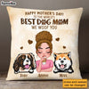 Personalized Gift For Dog Mom We Woof You Pillow 23722 1