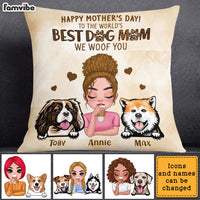 Personalized Gift For Dog Mom We Woof You Pillow 23722 thumb 1