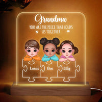 Personalized Gift For Grandma You Are The Piece That Holds Us Together Plaque LED Lamp Night Light 23725 thumb 1