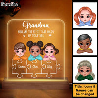 Personalized Gift For Grandma You Are The Piece That Holds Us Together Plaque LED Lamp Night Light 23725 thumb 1