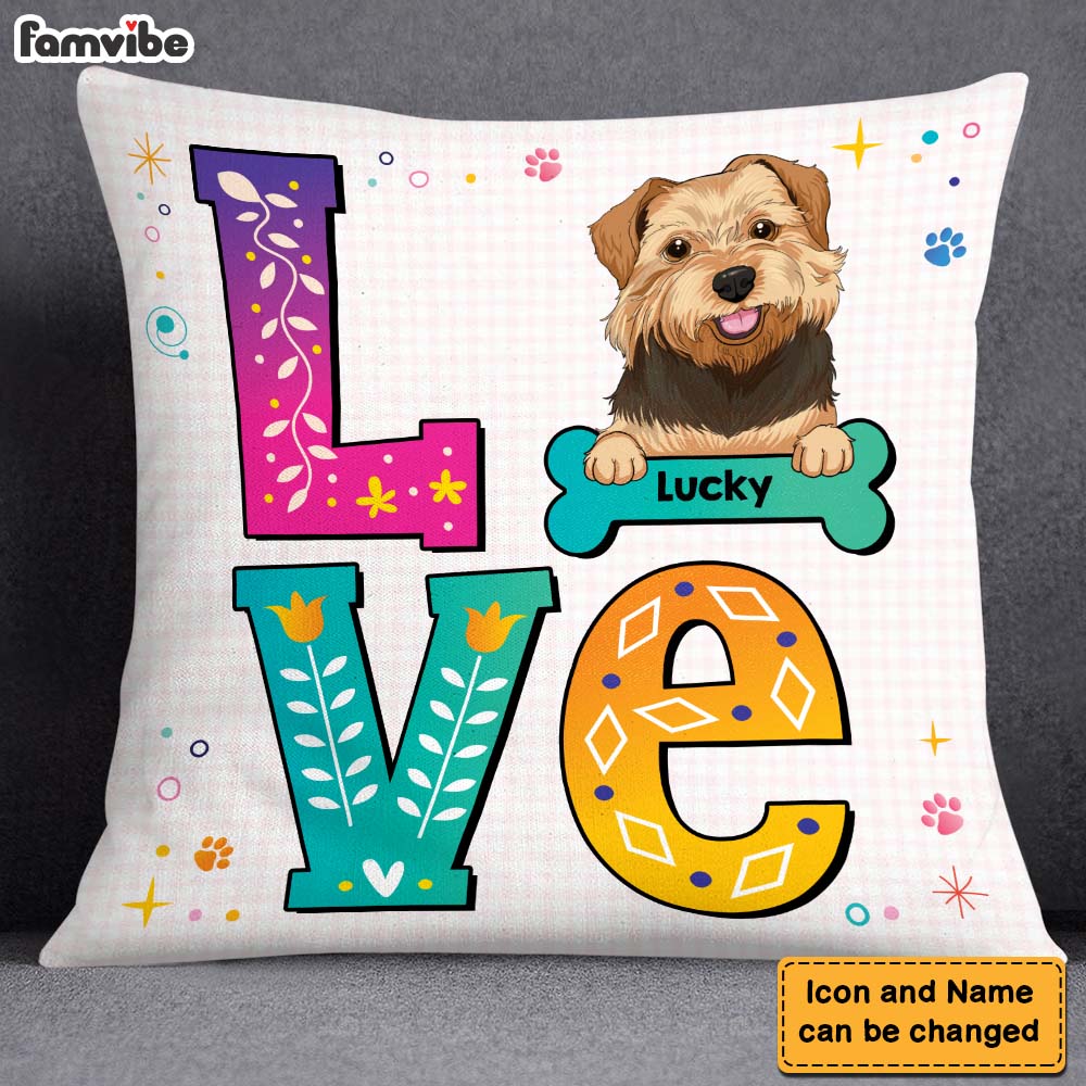 Personalized Gift For Dog Lover Pillow 23728 Primary Mockup
