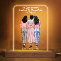 Personalized The Love Between A Mother & Daughters Is Forever Plaque LED Lamp Night Light 23731 thumb 1
