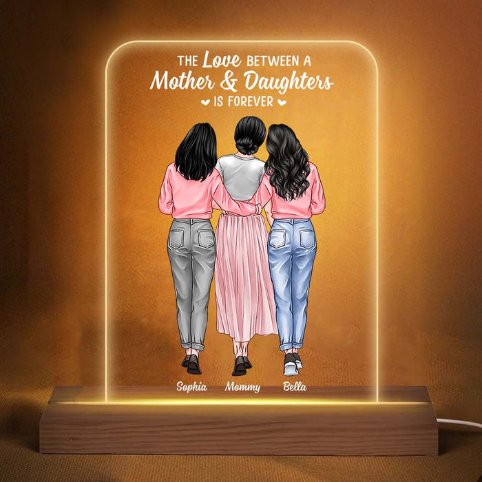 Personalized The Love Between A Mother & Daughters Is Forever Plaque LED Lamp Night Light 23731 1
