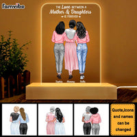 Personalized The Love Between A Mother & Daughters Is Forever Plaque LED Lamp Night Light 23731 thumb 1