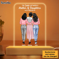 Personalized The Love Between A Mother & Daughters Is Forever Plaque LED Lamp Night Light 23731 thumb 1