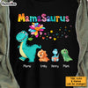 Personalized Mamasaurus Colorful Flower Shirt - Hoodie - Sweatshirt 23733 1