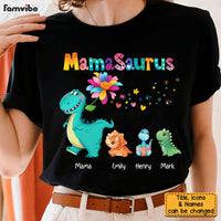 Personalized Mamasaurus Colorful Flower Shirt - Hoodie - Sweatshirt 23733 thumb 1