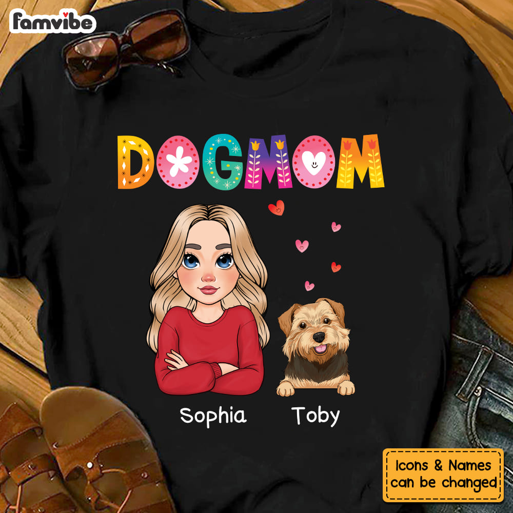 Personalized Gift for Dog Mom Shirt 23734 Primary Mockup