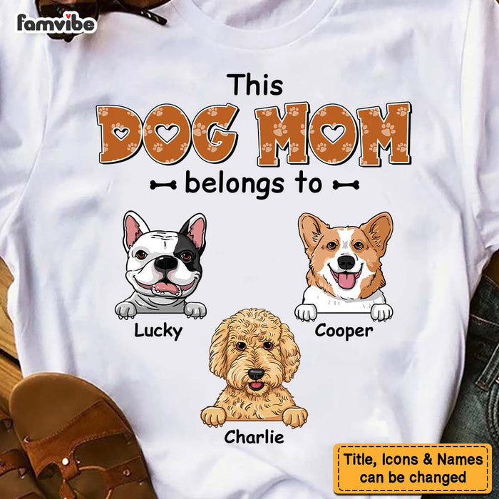 Personalized This Dog Mom Belongs To Shirt - Hoodie - Sweatshirt 23736 1